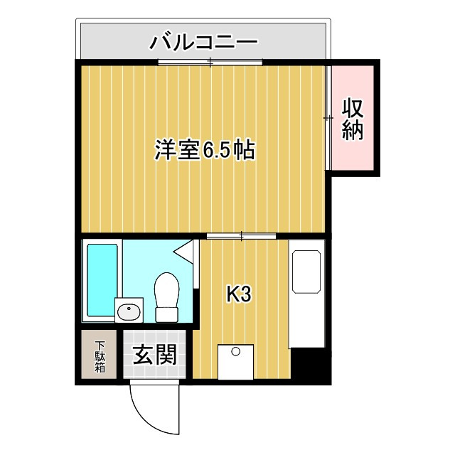 フラット内山の間取り
