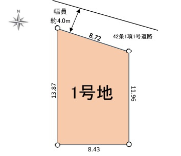 茅ヶ崎市東海岸南６丁目　売地の土地図|土地図