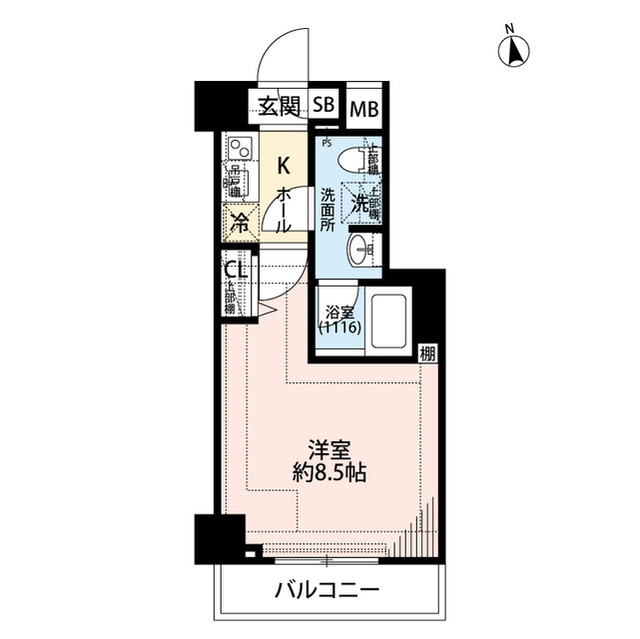 練馬区向山２丁目の賃貸マンションの間取り