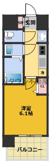 【間取り】 | メイクスアート新栄Ⅲ | 間取りです