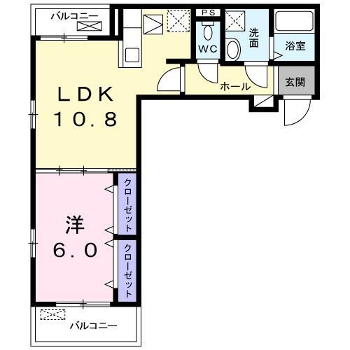 クレール　パルの間取り