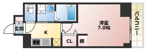 エスレジデンス堺筋本町デュクスの間取り
