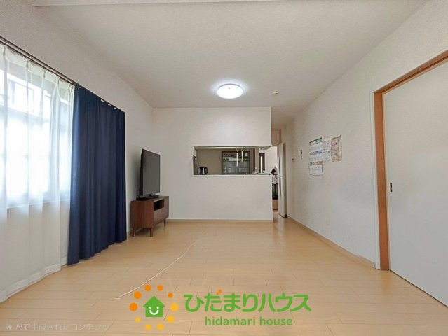 加須市水深　中古一戸建ての居間・リビング