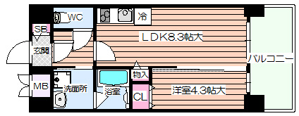 【間取り】 | パークサイド本町