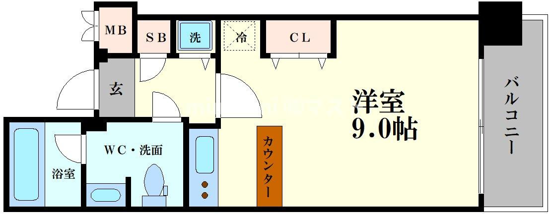 SK FUKUSHIMA GARDEN SUITEの間取り