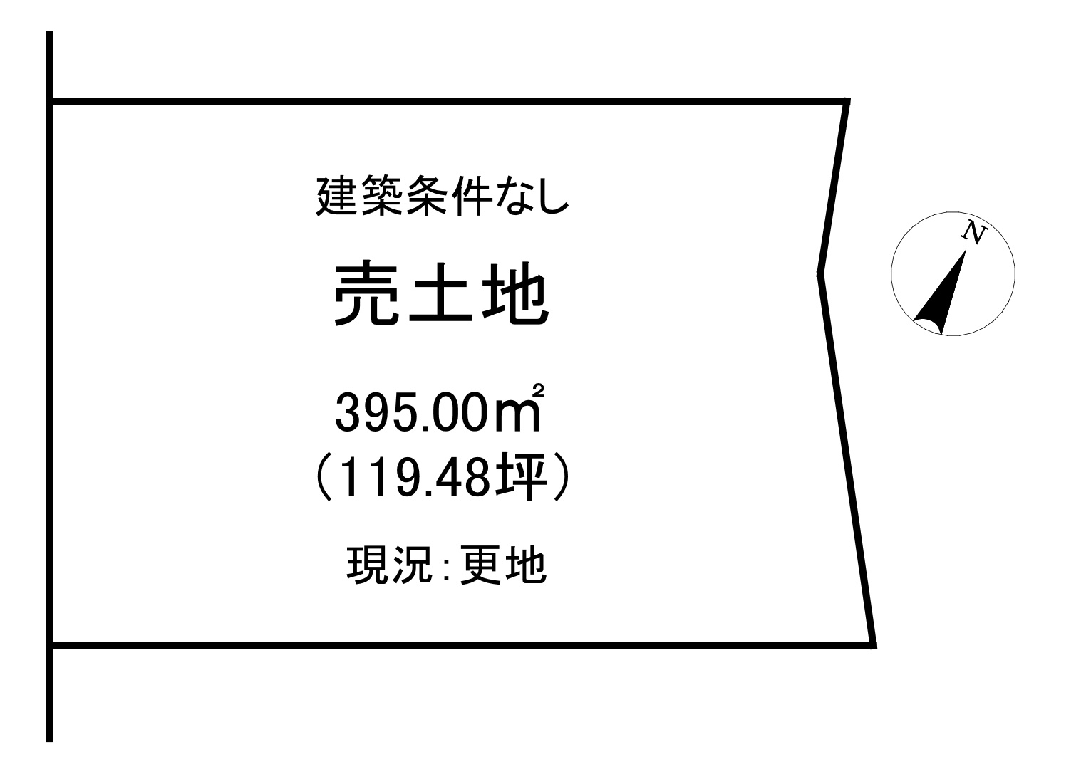 宇都宮市山本１丁目　土地の土地図