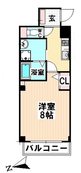 【間取り】 | クレサス千種Ⅱ.m