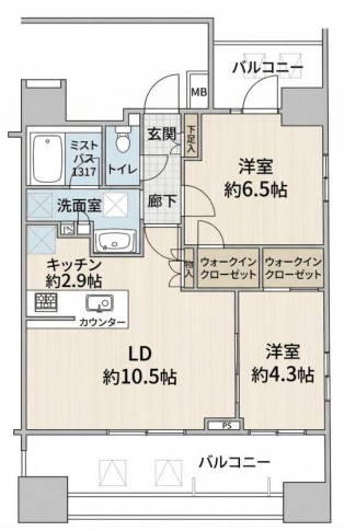 【間取り】 | ブランズ南麻布