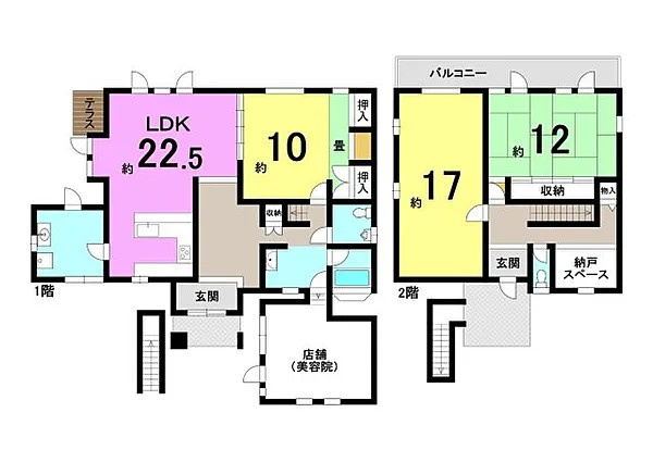 野洲市西河原　中古戸建の間取り