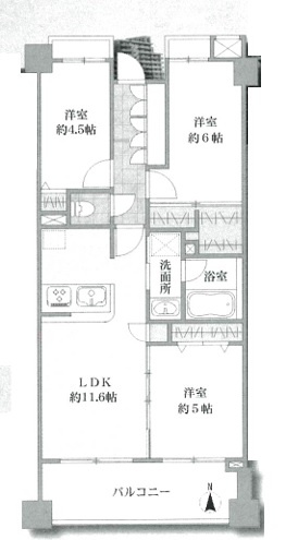 【間取り】 | ガーデンホーム多摩川クアルト