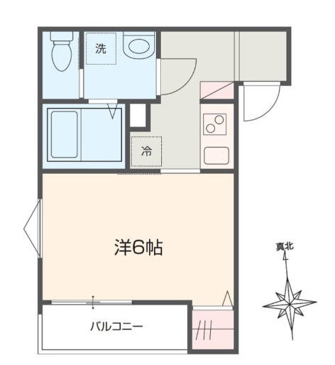 MELDIA梅島Ⅺの間取り