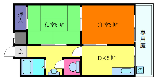 ヴィラ本山の間取り