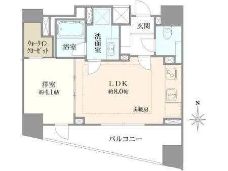 渋谷区代々木１丁目の中古マンションの間取り