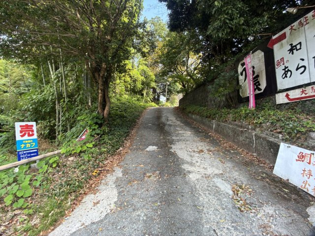 熊本市南区城南町東阿高の売地の前面道路含む現地写真