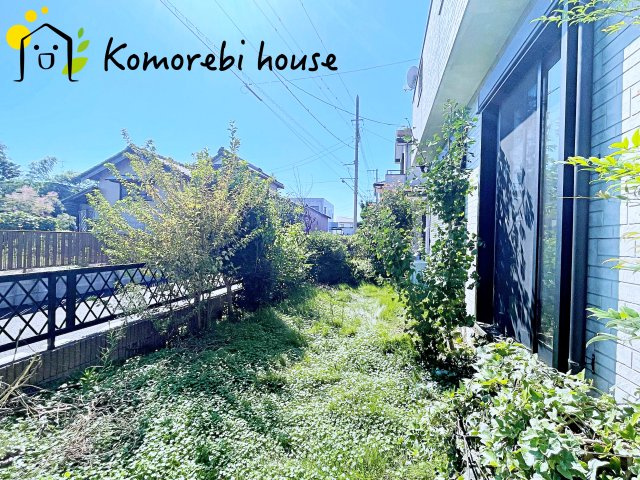 伊奈町小室5343-5　中古一戸建ての庭|簡単な家庭菜園も楽しめるお庭です
