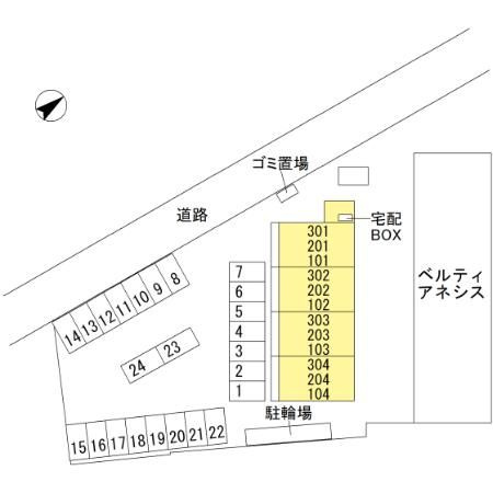 ベルティルミナスの区画図