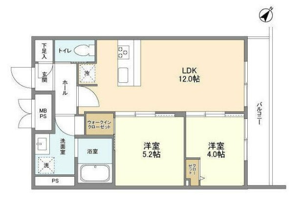 文京区千石３丁目の賃貸マンションの間取り