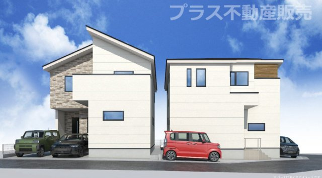 【外観】 | 福岡市南区皿山3丁目2期　2号棟（全2棟）【仲介手数料無料・0円】 | 建築中の物件は、お近くのモデルハウスも一緒にご覧頂けます。