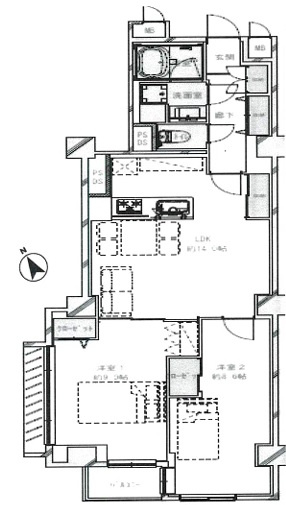 【間取り】 | 日商岩井目白台マンション