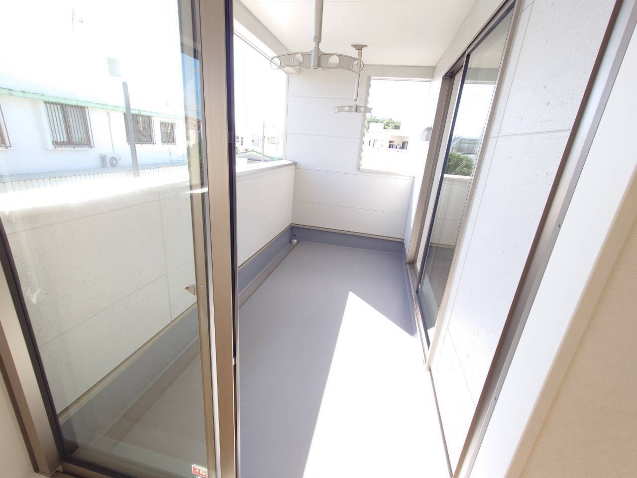 ♥♥糸満市照屋第3－1号棟（全4棟）のバルコニー|現地撮影2026.9月