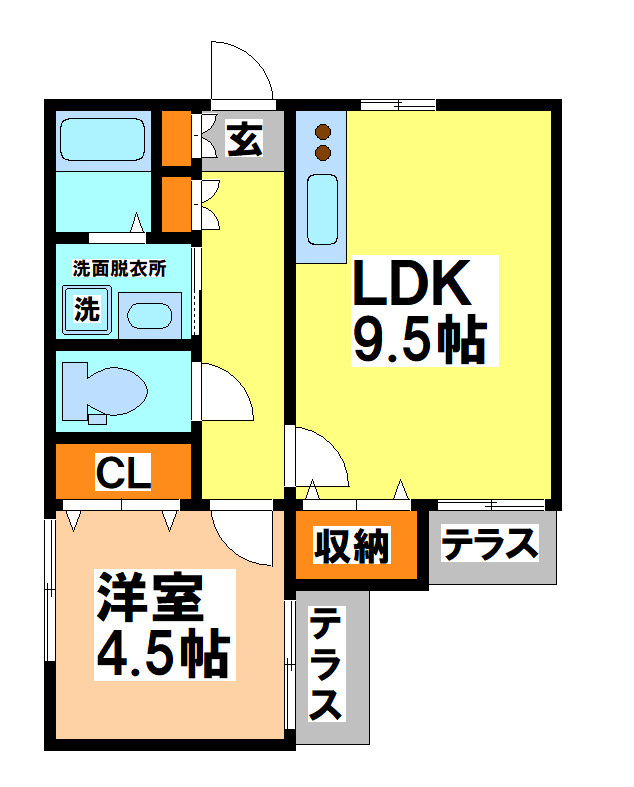 武蔵野市境１丁目の賃貸マンションの間取り