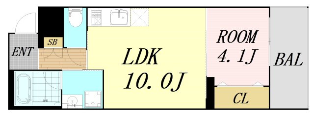 The Peak Osaka Bay　仲介手数料無料の間取り