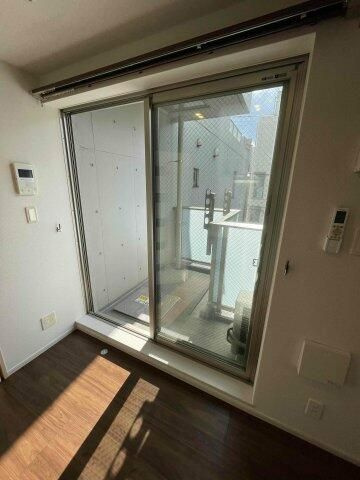 竹山ビル七番館のバルコニー