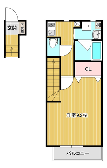 【間取り】 | ハートフル道場南口 | ハートフル道場南(GoodHome)