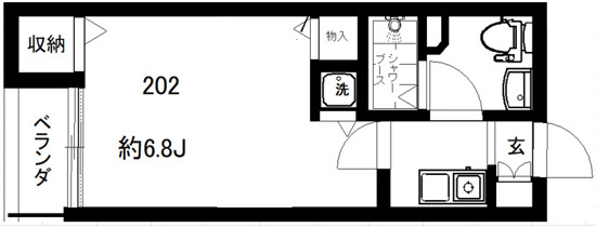 【間取り】 | フォセット南大井