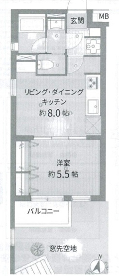 【間取り】 | マイキャッスル高輪台
