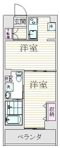 グランピア東中野の間取り|間取りです。