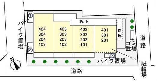 カルム　ブローテの駐車場|車をお持ちの方に嬉しい駐車場付きの物件です