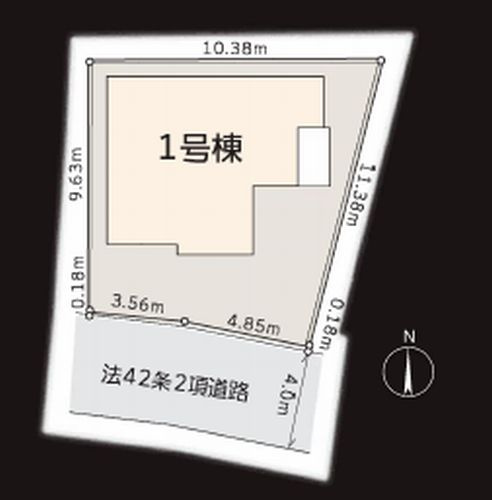 【仲介手数料０円】藤沢市羽鳥2丁目　新築一戸建ての区画図|【仲介手数料０円】藤沢市羽鳥2丁目　新築一戸建て