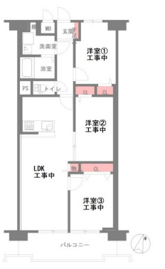 【間取り】 | ☆近鉄南港ｶﾞ-ﾃﾞﾝﾊｲﾂ24号棟