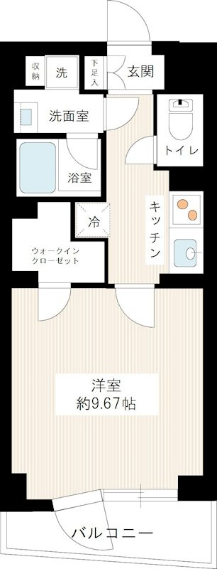 板橋区成増１丁目の賃貸マンションの間取り