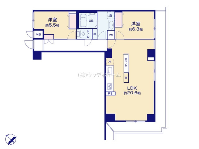 ハイマート春日部　中古マンションの間取り