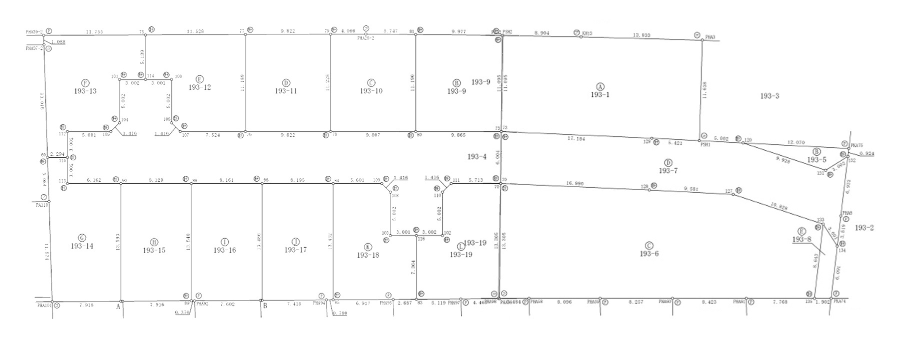 川口市石神中古戸建の区画図|対象区画は「193‐12」になります。
