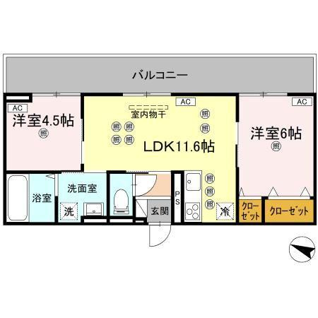 フィオーレガーデン北田宮　A
