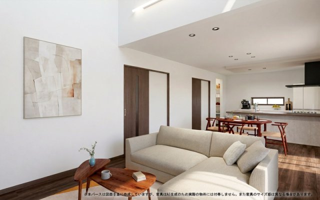 クライン熊谷市押切第1期の完成予想図|【LDK　イメージパース】
※画像は設計図面を基に作成したイメージです。