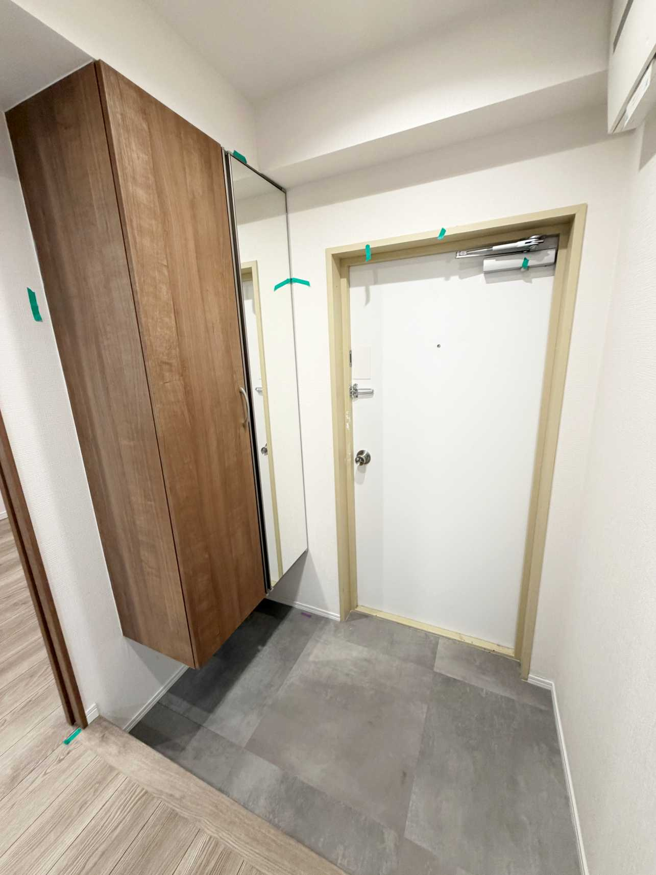 高輪スカイハイツの玄関|シンプルで使いやすい玄関です