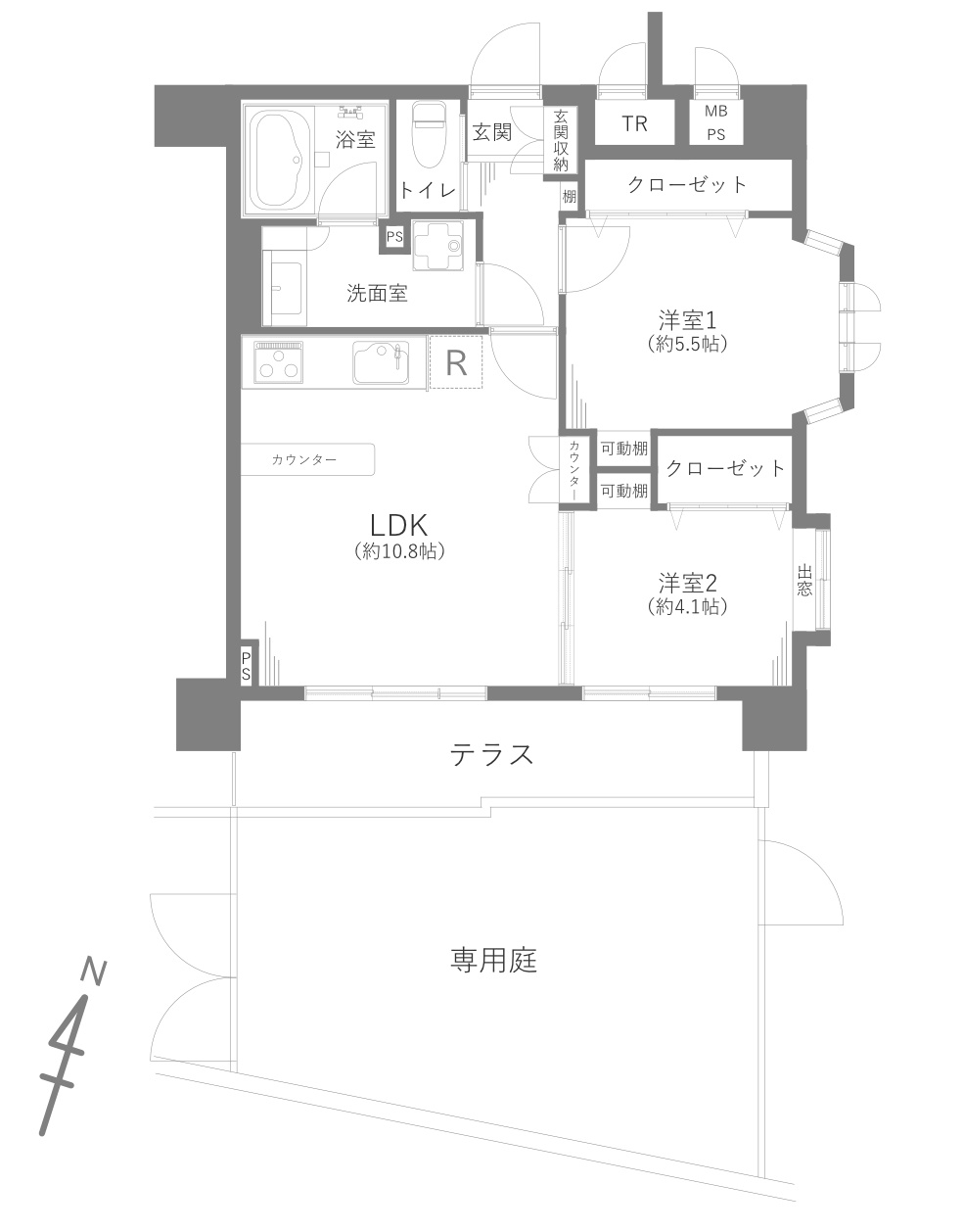 ミオカステーロ目黒都立大の間取り