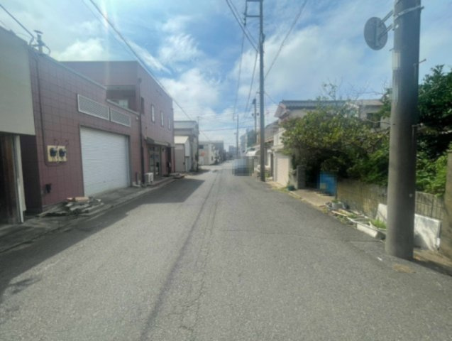 銚子市陣屋町　中古戸建の前面道路含む現地写真|前面道路含む現地写真です