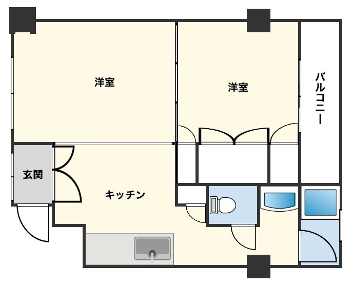 小金原第５コーポラスの間取り