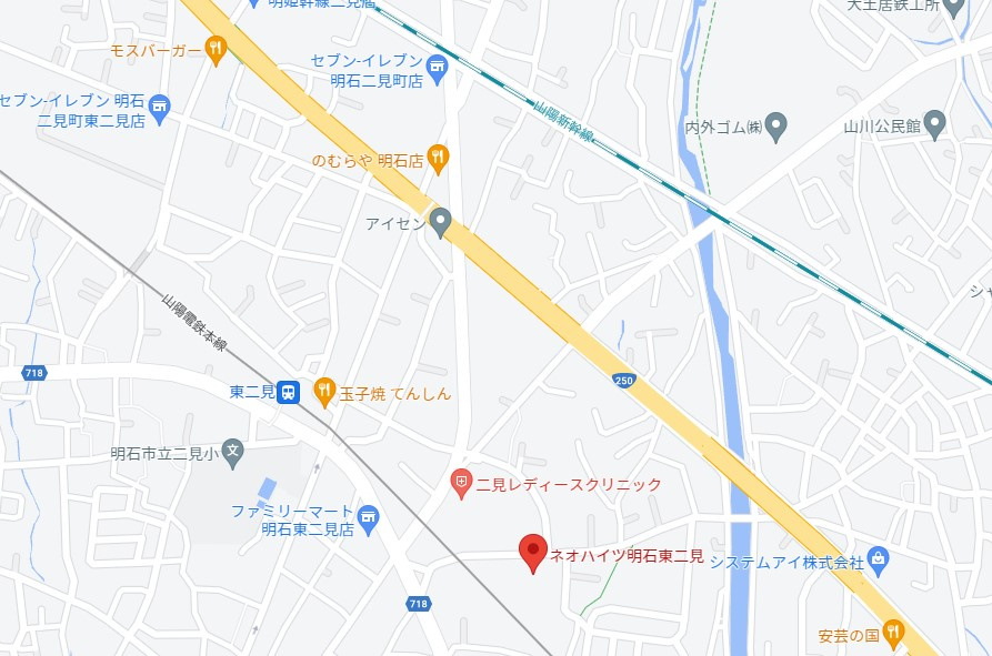 ネオハイツ東二見　2階の地図