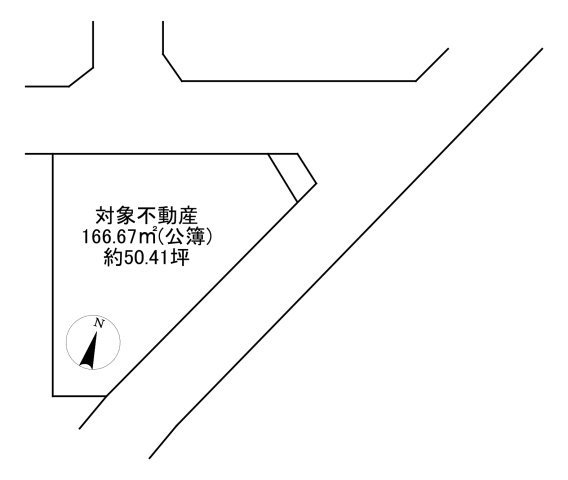 -三丁目不動産-　小川町東小川5丁目　角地の土地図
