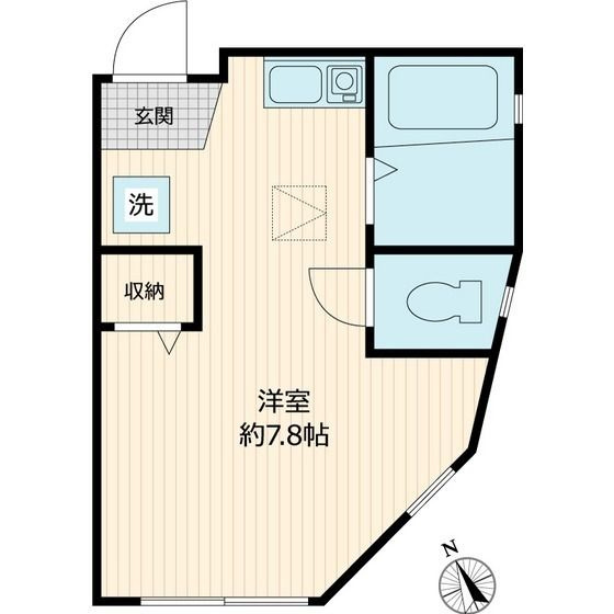 横浜市神奈川区三ツ沢中町のアパートの間取り