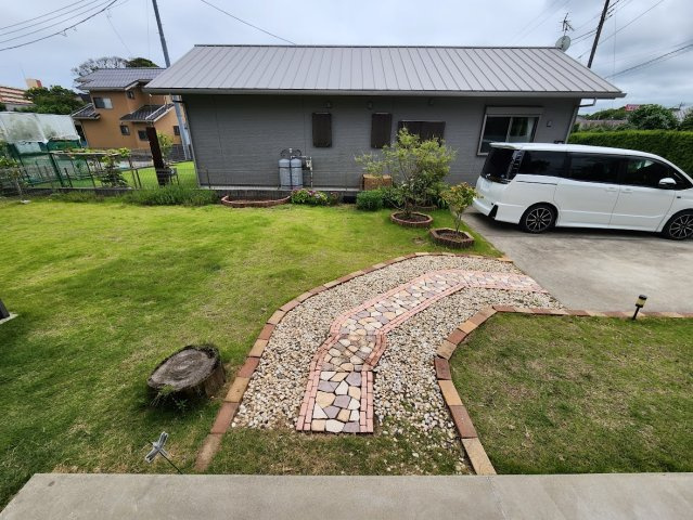 いすみ市深堀、木造平屋建のエントランス