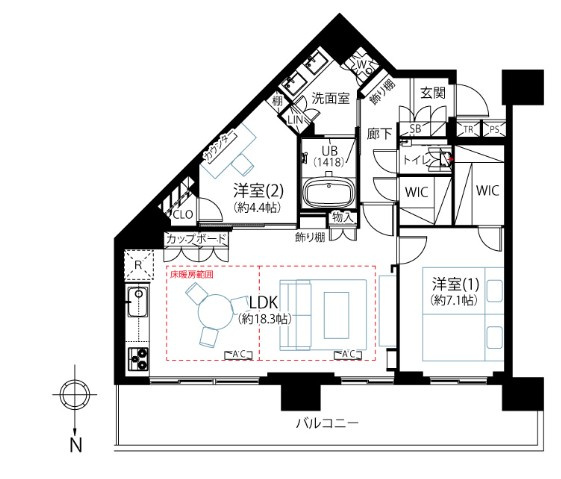 【間取り】 | シティタワー品川