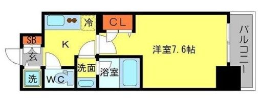 アーデン堺筋本町の間取り