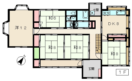 南大沢貸家（物置付き事務所）の間取り